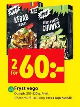ICA Kvantum Oumph Fryst vego erbjuda