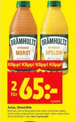 ICA Kvantum Brämhults Juice, Smoothie erbjuda