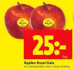 ICA Kvantum ICA Äpplen Royal Gala erbjuda