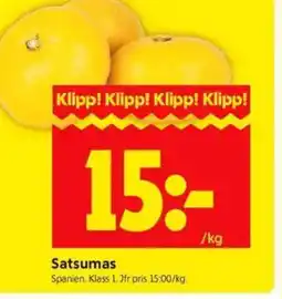 ICA Kvantum Satsumas erbjuda