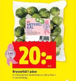 ICA Kvantum ICA Brysselkål i påse erbjuda