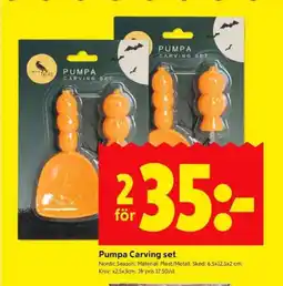 ICA Kvantum Pumpa Carving set erbjuda