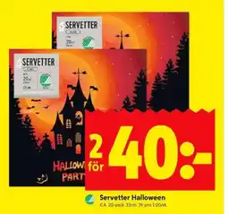 ICA Kvantum ICA Servetter Halloween erbjuda