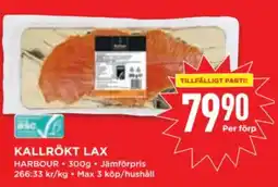 Willys HARBOUR Kallrökt lax erbjuda