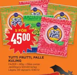 Willys FAZER Tutti frutti, palle kuling erbjuda