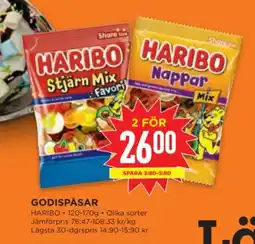 Willys HARIBO Godispåsar erbjuda