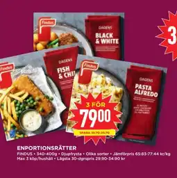 Willys FINDUS Enportionsrätter erbjuda