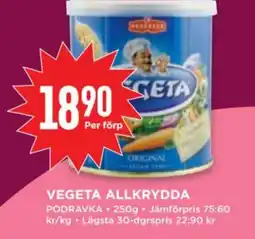 Willys PODRAVKA Vegeta allkrydda erbjuda