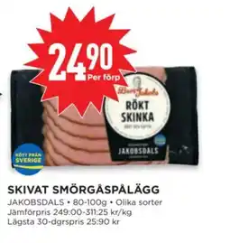 Willys JAKOBSDALS Skivat smörgåspålägg erbjuda