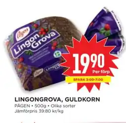 Willys PÅGEN Lingongrova, guldkorn erbjuda