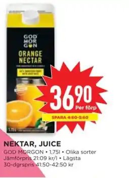 Willys GOD MORGON Nektar, juice erbjuda