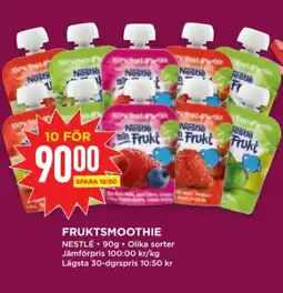Willys NESTLÉ Fruktsmoothie erbjuda