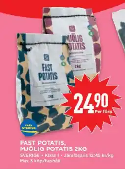 Willys SVERIGE Fast potatis, mjölig potatis 2kg erbjuda