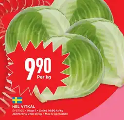 Willys Hel vitkål erbjuda