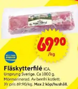 ICA Supermarket ICA Fläskytterfilé erbjuda