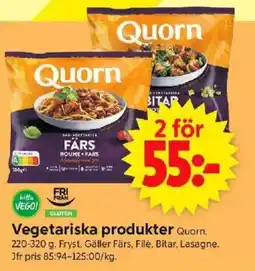 ICA Supermarket QUORN Vegetariska produkter erbjuda