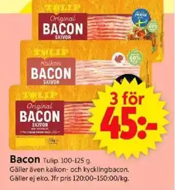 ICA Supermarket TULIP Bacon erbjuda