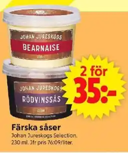 ICA Supermarket JOHAN JURESKORGS Färska såser erbjuda