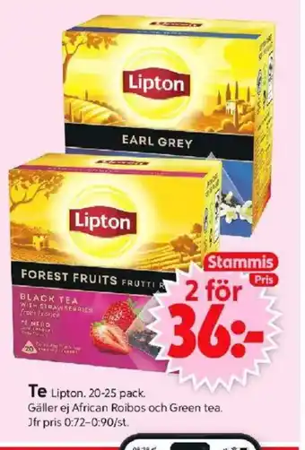 ICA Supermarket LIPTON Te erbjuda