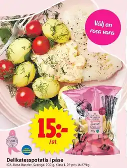 ICA Supermarket ICA Delikatesspotatis i påse erbjuda