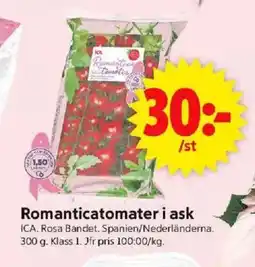 ICA Supermarket ICA Romanticatomater i ask erbjuda