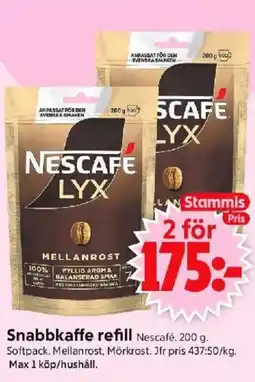 ICA Supermarket NESCAFÉ Snabbkaffe refill erbjuda