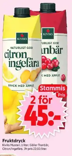 ICA Supermarket KIVIKS Fruktdryck erbjuda