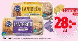 ICA Supermarket FAZER Lantbröd erbjuda