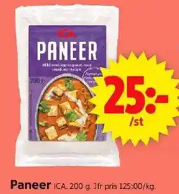 ICA Supermarket ICA Paneer erbjuda
