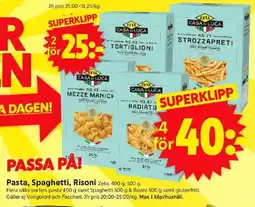 ICA Supermarket ZETA Pasta, spaghetti, risoni erbjuda
