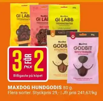 ÖoB MAXDOG HUNDGODIS erbjuda
