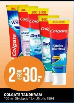 ÖoB Colgate Tandkräm erbjuda