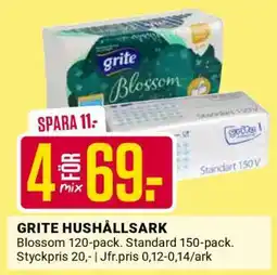 ÖoB GRITE HUSHÅLLSARK erbjuda