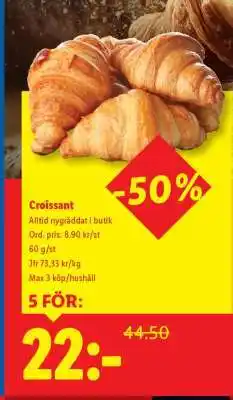 Lidl Croissant erbjuda