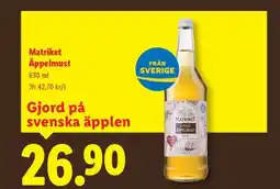 Lidl Matriket Äppelmust erbjuda