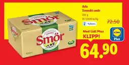 Lidl Arla svenskt smör erbjuda