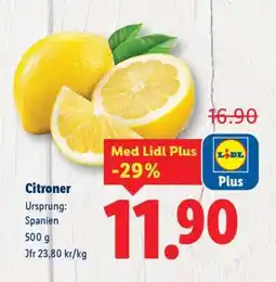 Lidl Citroner erbjuda
