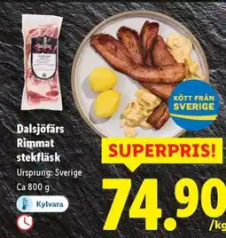 Lidl Dalsjöfärs Rimmat stekfläsk erbjuda