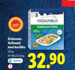 Lidl Eridanous Halloumi med basilika erbjuda
