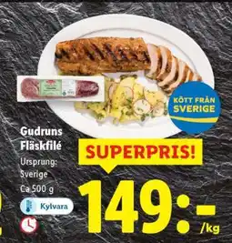 Lidl Gudruns Fläskfilé erbjuda