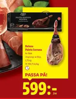 Lidl Deluxe Paleta Serrana erbjuda
