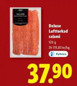 Lidl DELUXE Lufttorkad salami erbjuda