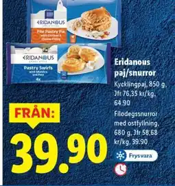 Lidl Eridanous paj/snurror erbjuda