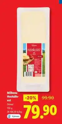 Lidl Milbona hushållsost erbjuda