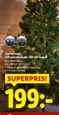 Lidl Livarno home LED-galaxljuskedja, 580 LED-lampor erbjuda