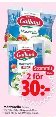 ICA Supermarket Mozzarella Galbani erbjuda