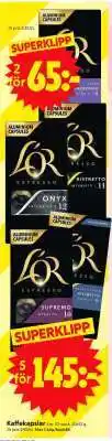 ICA Supermarket L'OR Espresso Capsules erbjuda