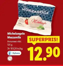 Lidl Michelangelo mozzarella erbjuda