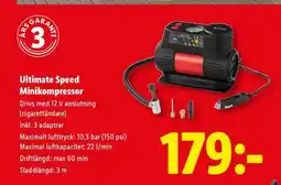 Lidl ULTIMATE SPEED Minikompressor erbjuda