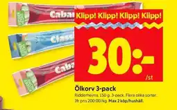ICA Supermarket Ölkorv 3-pack erbjuda